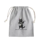 チェリモヤのねことウクレレ Mini Drawstring Bag