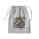 SWQAの猫パイロット仲間たち Mini Drawstring Bag