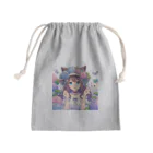 yos-1292583のねこニコばん Mini Drawstring Bag