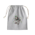 のべ子の緑がルンルンあずきさん Mini Drawstring Bag