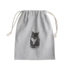 kinako-japanのくつした猫のくろみつ Mini Drawstring Bag