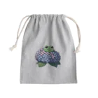 終わらない夢🌈の紫陽花の花と可愛いアマガエル🐸 Mini Drawstring Bag