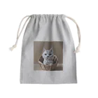 enercoの折り紙　バスケットに入っている猫 Mini Drawstring Bag