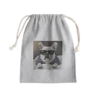 SI-SAAのおやすみBOSS犬 Mini Drawstring Bag