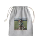 ぽめさくの犬野球 Mini Drawstring Bag