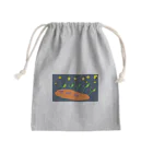 オカヤマズの過去分詞シリーズ　sleep Mini Drawstring Bag