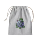 終わらない夢🌈のあじさいの花と🐸カエル君 Mini Drawstring Bag