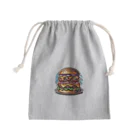 kazu_gのあなたを満足させるバーガーを!（濃色用） Mini Drawstring Bag