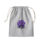 Future Starry Skyの紫色の薔薇 Mini Drawstring Bag