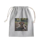 kokin0の足を広げて座る犬 Mini Drawstring Bag