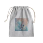 chan-takehaniのサファイアブルーの旋律 Mini Drawstring Bag