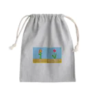 はるんるんの双子さんと単子さん Mini Drawstring Bag