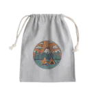 akicamの富士山とキャンプ Mini Drawstring Bag