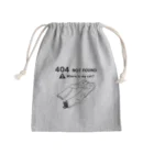 ぺんぎん24の見つかりません(ブラック) Mini Drawstring Bag