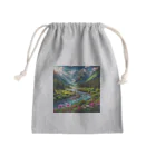 Rパンダ屋の「美しい山風景グッズ」 Mini Drawstring Bag