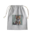 Taka Maker's のお座り子猫 Mini Drawstring Bag