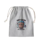 FOOD･Tのプロテインは正義 Mini Drawstring Bag