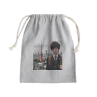 可愛い男の子イラスト販売所　By,keicyanの男の子　中学1年生　タワーバッグに Mini Drawstring Bag