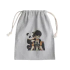 可愛い男の子イラスト販売所　By,keicyanの男の子　中学1年生　パンダ Mini Drawstring Bag