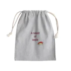 Lily bird（リリーバード）の英字付き うさぎリンゴちゃん Mini Drawstring Bag