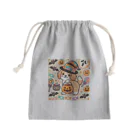 あとりえmignonのハロウィンドッグ Mini Drawstring Bag