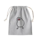 243のかしげる文鳥 Mini Drawstring Bag