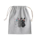 rainBoxの3連うさぎさん Mini Drawstring Bag