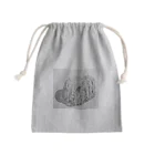 光平洋子のかしこいプーリー犬が振り向いた。puli illustration  Mini Drawstring Bag