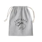 Aliviostaのカピバラ 動物イラスト アーチロゴ Mini Drawstring Bag