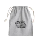 もんもんの双子のマヌルネコ Mini Drawstring Bag