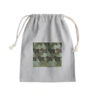 onehappinessのトイプードル　迷彩柄 Mini Drawstring Bag