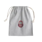 IZANAMI by Akane Yabushitaの【日本レトロ#16】だるま Mini Drawstring Bag