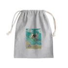 はっとのフローティングキャット Mini Drawstring Bag