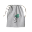 石川ともこのきんちゃく帽子犬 Mini Drawstring Bag