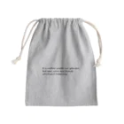 自由呑酒党のビールとワインと仲間が幸せ Mini Drawstring Bag