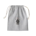 urimushi_064のみつあみちゃん（青丸） Mini Drawstring Bag