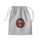 Siomusubiの幸運必勝だるま君 Mini Drawstring Bag