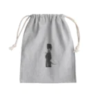 Danke Shoot Coffeeのコーヒーを持つロシアンブルー Mini Drawstring Bag