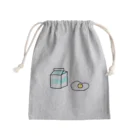shitakeOOTAkidsの牛乳と卵 Mini Drawstring Bag