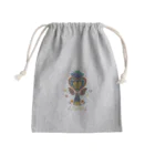 IZANAMI by Akane Yabushitaのメキシコのハートタッセル（ブルー） Mini Drawstring Bag