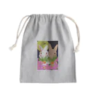 asahiyoruaの月見ちゃん仲良しグッズ Mini Drawstring Bag