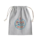 寒がりモンスターの冬と仕事のない国の入国スタンプ(丸形) Mini Drawstring Bag