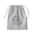 手描きと時々写真のカバお Mini Drawstring Bag