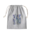 Lost'knotのBlue nine-tailed fox Mini Drawstring Bag