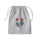 LePuyの陶土ポピーと手染めリーフレース Mini Drawstring Bag