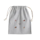 natsunoyoruniのいぬとケーキ　チョコ Mini Drawstring Bag