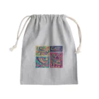 IZANAMI by Akane Yabushitaのメキシコのアレブリヘス（ピンク） Mini Drawstring Bag