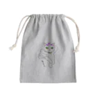 キクヤの踊る三河　ねこまた　しろ Mini Drawstring Bag