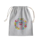 まるちの花うさぎ Mini Drawstring Bag