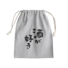 風天工房の酒が好き（黒） Mini Drawstring Bag